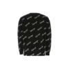 Strickpullover mit durchgehendem Schriftzug-Logo «Schwarz» 646493T41121070
