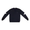 Strickpullover mit V-Ausschnitt und Destroyed-Look «Navy» 696091T16420414