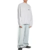 Strike 1917 Oversize-Pullover mit Rundhalsausschnitt «Hellgrau» 699212TMVH21023