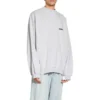 Strike 1917 Oversize-Pullover mit Rundhalsausschnitt «Hellgrau» 699212TMVH21023