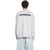 Strike 1917 Oversize-Pullover mit Rundhalsausschnitt «Hellgrau» 699212TMVH21023