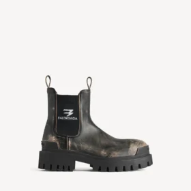 Strike Chelsea-Stiefel für Herren in Schwarz/Beige