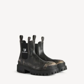 Strike Chelsea-Stiefel für Herren in Schwarz/Beige