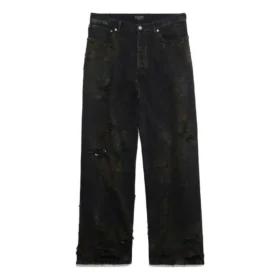 Super Destroyed Baggy-Hose «Black» 745248TBP471363