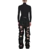 Super Destroyed Baggy-Hose «Black» 745248TBP471363