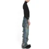 Super Destroyed Baggy-Hose «Light Blue» 745248TNW014012