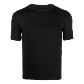 Supereng anliegendes, glänzendes T-Shirt «Black» 720458TNVI21000