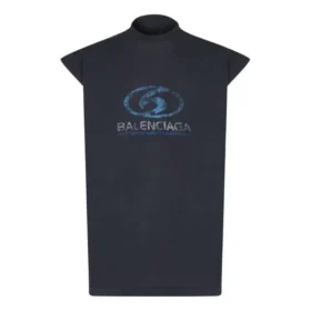 Surfer-T-Shirt ohne Ärmel «Black Blue» 767844TPVM31412