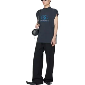 Surfer-T-Shirt ohne Ärmel «Black Blue» 767844TPVM31412