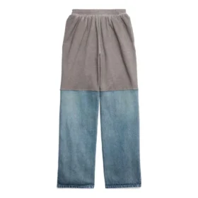 Sweathose mit Aufnähern «Grey Indigo» 745264TNW014012