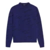 Sweatshirt mit diagonalem Logo «Blue» 583080T15244160