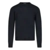 Sweatshirt mit Interlock-Aufdruck «Black Blue» 583117T14391710