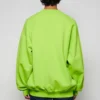 Sweatshirt mit Kontrastlogo «Lime» 671125TKVB57072