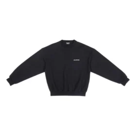 Sweatshirt mit Rundhalsausschnitt, Regular Fit «Black» 697869TMVF51070