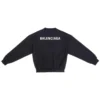 Sweatshirt mit Rundhalsausschnitt, Regular Fit «Black» 697869TMVF51070