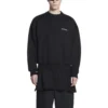 Sweatshirt mit Rundhalsausschnitt, Regular Fit «Black» 697869TMVF51070