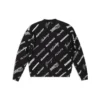 Sweatshirt mit Rundhalsausschnitt und durchgehendem Logo-Print «Black White» 724858T16651070