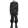 Sweatshirt mit Rundhalsausschnitt und durchgehendem Logo-Print «Black White» 724858T16651070