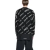 Sweatshirt mit Rundhalsausschnitt und durchgehendem Logo-Print «Black White» 724858T16651070