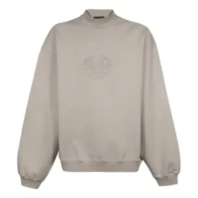 Sweatshirt mit Rundhalsausschnitt und gesticktem Logo «Beige» 656999-TKV74-2966