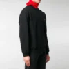 Sweatshirt mit Rundhalsausschnitt und kleinem Kontrast-Logo-Print «Black White» 556147TYK271000