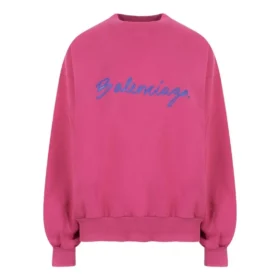 Sweatshirt mit Rundhalsausschnitt und Schriftzug-Logo «Dark Fuchsia» 697869TMVB50507