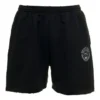 Sweatshorts mit Logo, gebürstet «Washed Black» 676137TMVA39034