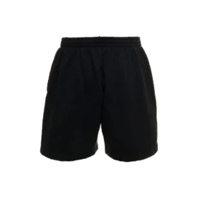 Sweatshorts mit Logo, gebürstet «Washed Black» 676137TMVA39034