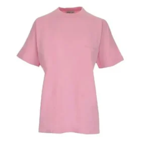 T-Shirt mit Alphabet-Logo-Aufdruck, locker sitzend, kurzärmelig «Pink» 612965TIVG55700