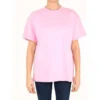 T-Shirt mit Alphabet-Logo-Aufdruck, locker sitzend, kurzärmelig «Pink» 612965TIVG55700