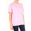T-Shirt mit Alphabet-Logo-Aufdruck, locker sitzend, kurzärmelig «Pink» 612965TIVG55700