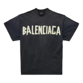 T-Shirt mit doppeltem Vorderverschluss «Washed Black» 791615TQVQ61021
