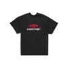 T-Shirt mit doppeltem Vorderverschluss «Washed Black» 791615TQVQ61021