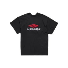 T-Shirt mit doppeltem Vorderverschluss «Washed Black» 791615TQVQ61021