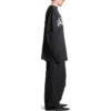 T-Shirt mit doppeltem Vorderverschluss «Washed Black» 791615TQVQ61021