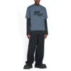 T-Shirt mit handgezeichnetem BB Icon, Medium Fit «Blue Black» 612966TNVN44183