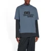 T-Shirt mit handgezeichnetem BB Icon, Medium Fit «Blue Black» 612966TNVN44183