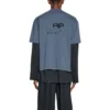 T-Shirt mit handgezeichnetem BB Icon, Medium Fit «Blue Black» 612966TNVN44183