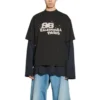 T-Shirt mit handgezeichnetem BB Icon, Medium-Fit, «Schwarz», 612966TNVN41059