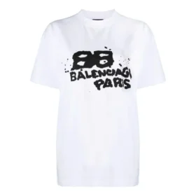 T-Shirt mit handgezeichnetem BB Icon, mittlere Passform «Weiss» 612965TNVN49040