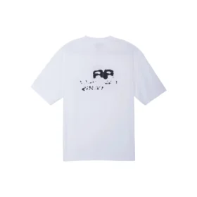 T-Shirt mit handgezeichnetem BB Icon, mittlere Passform «Weiss Schwarz» 612966TNVN49040