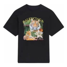 T-Shirt mit «Jahr des Tigers»-Logo «Schwarz» 681314TLVH21000