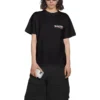 T-Shirt mit kurzen Ärmeln und Political Campaign Logo «Schwarz» 612964TKVJ11070