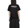 T-Shirt mit kurzen Ärmeln und Political Campaign Logo «Schwarz» 612964TKVJ11070