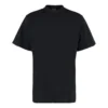 T-Shirt mit langem Rückensaum und boxy Passform «Schwarz» 681045TLVH91070