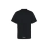 T-Shirt mit langem Rückensaum und boxy Passform «Schwarz» 681045TLVH91070