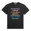 T-Shirt mit Logo-Aufdruck, kurzärmelig «Schwarz» 612965TJVI32771