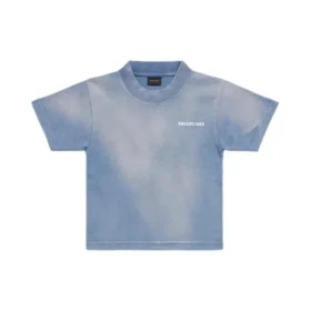 T-Shirt mit Rückenaufdruck «Blue White» 681864TPVK14313