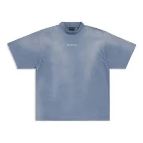 T-Shirt mit Rückenausschnitt, Medium Fit «Blue White» 764235TPVK14313