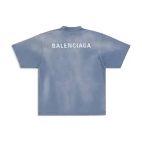 T-Shirt mit Rückenausschnitt, Medium Fit «Blue White» 764235TPVK14313